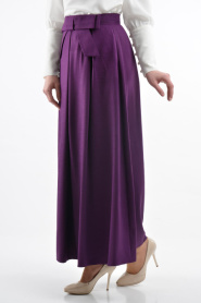 Pita - Purple Hijab Skirt 1888-2MOR - Thumbnail