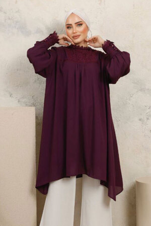 Plum Color Hijab Tunic 5000MU - 1