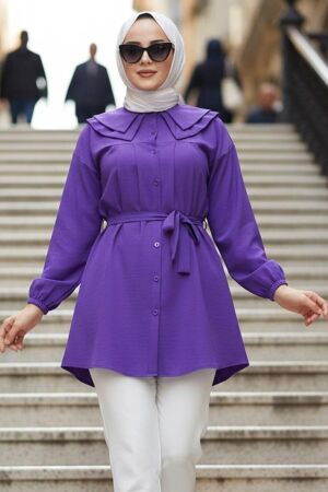 Poplin Purple Modest Tunic 20228MOR 