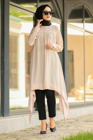 Powder Pink Hijab Tunic 2191PD - 1