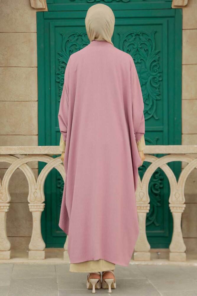Powder Pink Hijab Double Suit 51760PD - 3