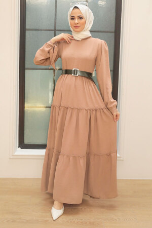 Powder Pink Hijab Dress 51311PD - 1