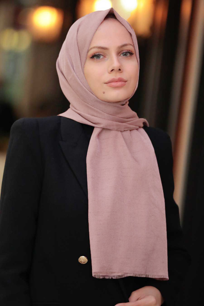 Powder Pink Hijab Shawl 4511PD - 1