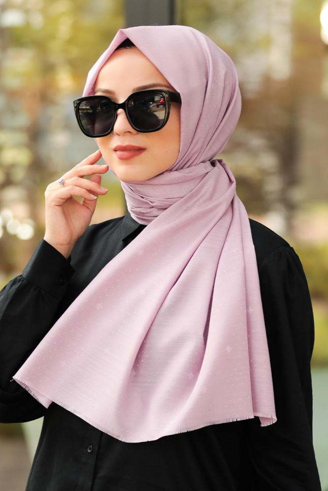 Powder Pink Hijab Shawl 7529PD - 1