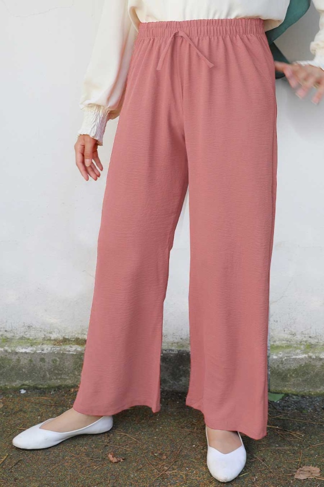 Powder Pink Hijab Trousers 1004PD - 1