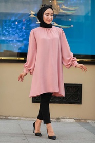 Powder Pink Hijab Tunic 23790PD - Thumbnail