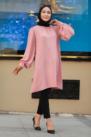Powder Pink Hijab Tunic 23790PD - Thumbnail