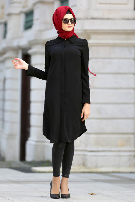 Puane - Black Hijab Tunic 14250S