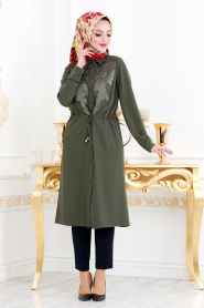 Puane - Green Hijab Tunic 8986Y - Thumbnail