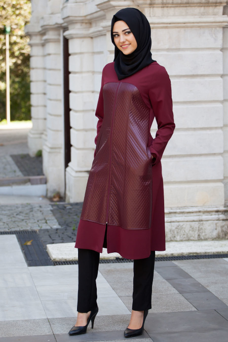 Puane - Hooded Claret Red Coat 2625BR