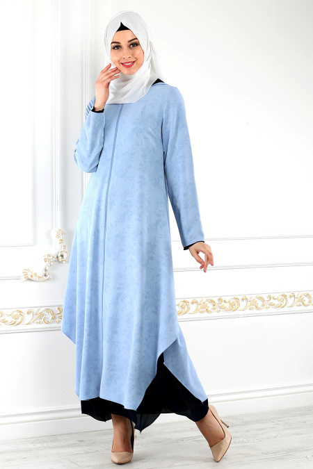 Puane - Ice Blue Hijab Ferace 2667BM