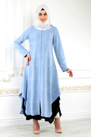Puane - Ice Blue Hijab Ferace 2667BM - Thumbnail
