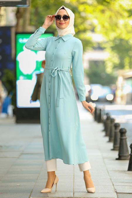 Puane - Mint Hijab Tunic 7154MINT - 2