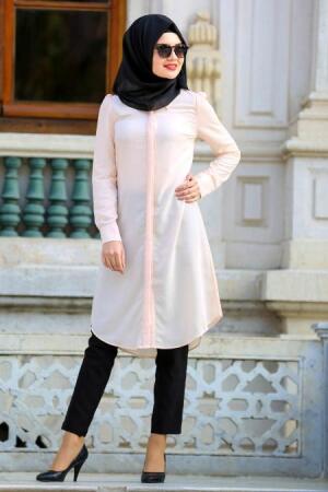 Puane - Salmon Pink Hijab Tunic 14250SMN - 1