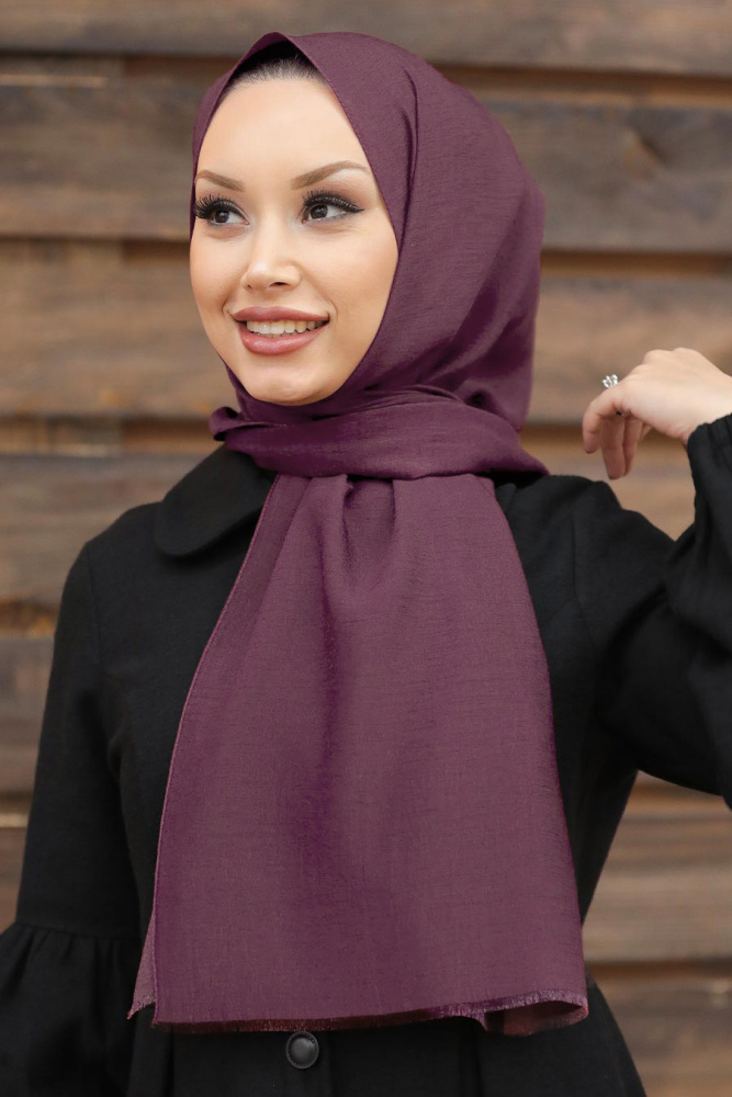Purple Hijab Shawl 4780MOR - 1