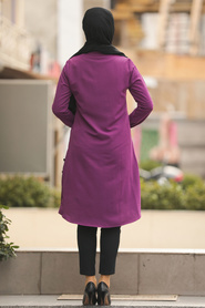 Purple Hijab Tunic 464MOR - Thumbnail