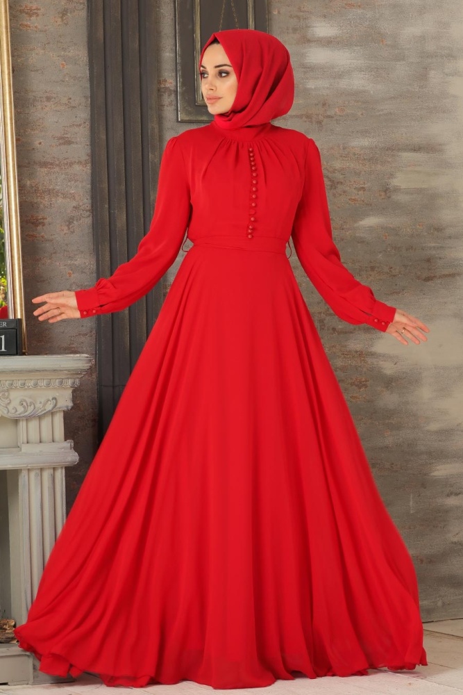 Hijab with red clearance dress