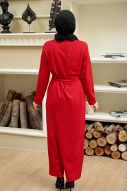 Red Hijab Overalls 5807K - Thumbnail