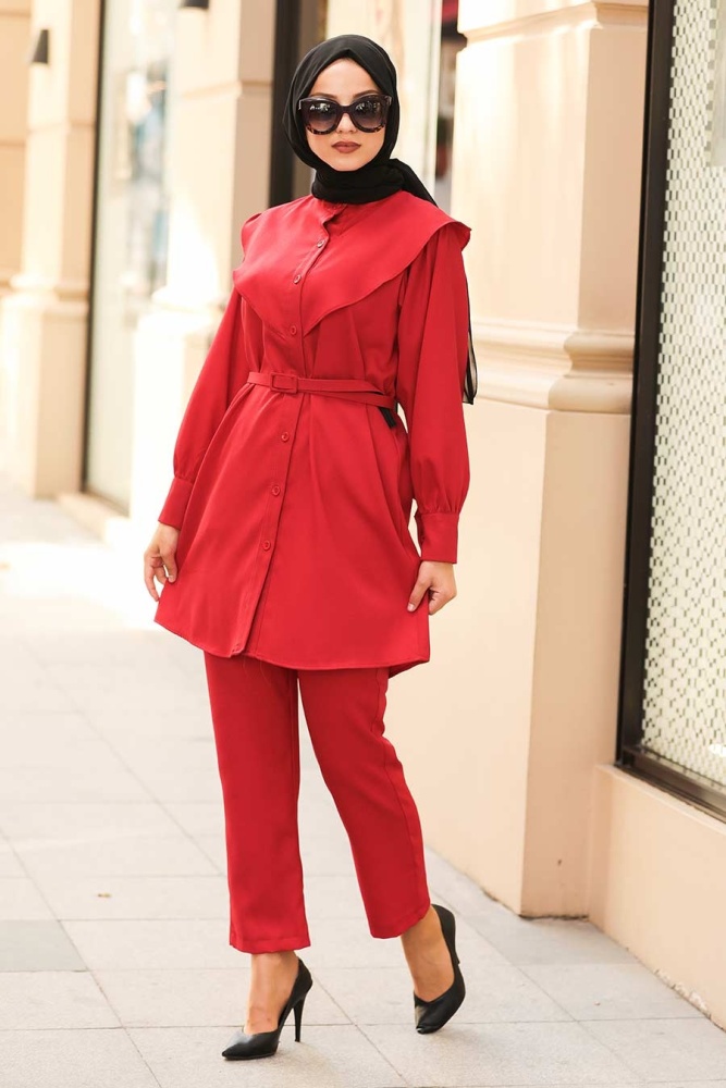 Red Hijab Suit 5161K - 2