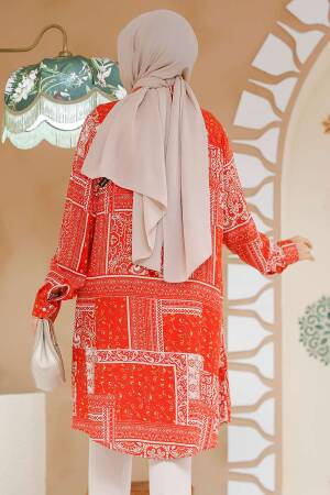 Red Modest Tunic 11561K - 3