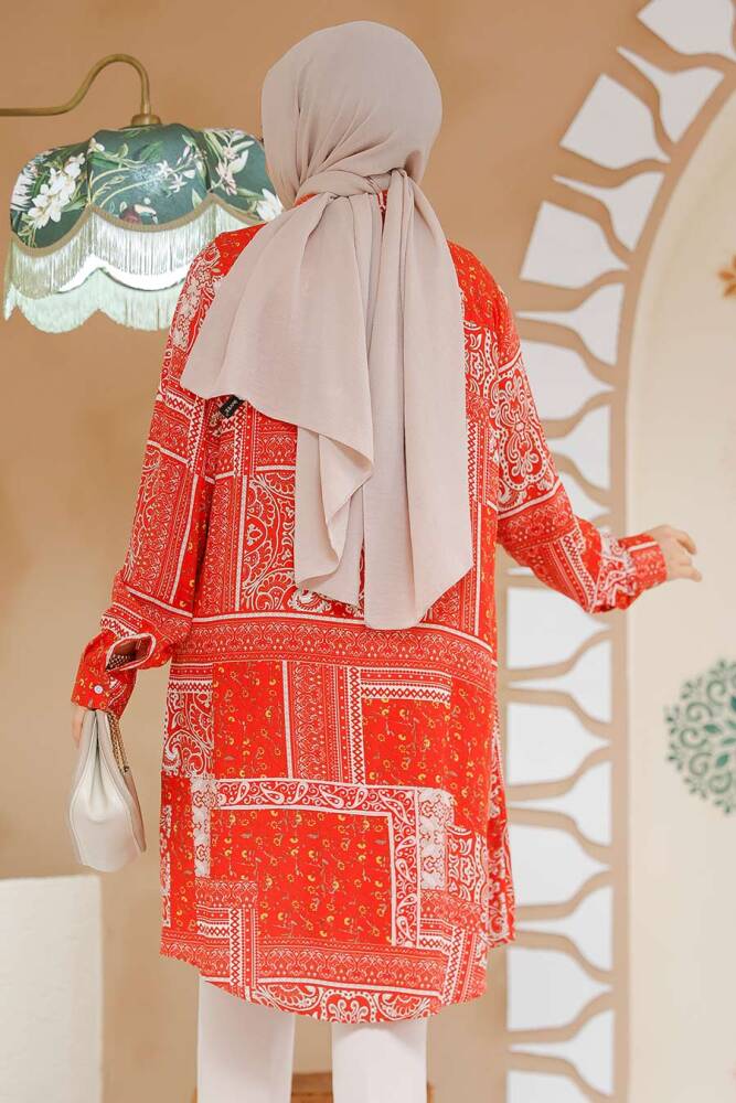 Red Modest Tunic 11561K - 3