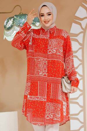 Red Modest Tunic 11561K - 2