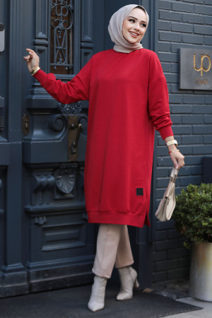 Red Modest Tunic 30645K - 1
