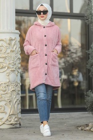 Rose -Neva Style -Manteau Hijab-60701P - Thumbnail