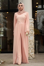 Rose Poudré - Nayla Collection - Combinaison Hijab - 3932PD - Thumbnail