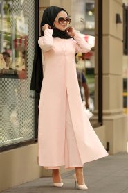 Rose Poudré - Nayla Collection - Combinaison Hijab 4145PD - Thumbnail