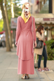 Rose Poudré - Nayla Collection - Combination Hijab 10280PD - Thumbnail
