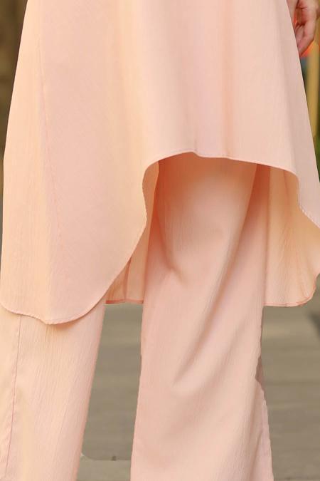 Rose Poudré- Nayla Collection - Combination Hijab 41440PD - 3