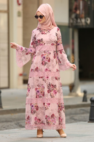 Rose Poudré - Nayla Collection - Robe Hijab 100427PD - Thumbnail