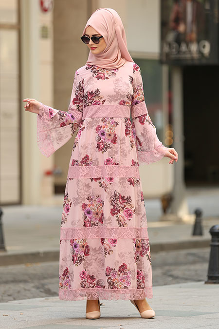 Rose Poudré - Nayla Collection - Robe Hijab 100427PD