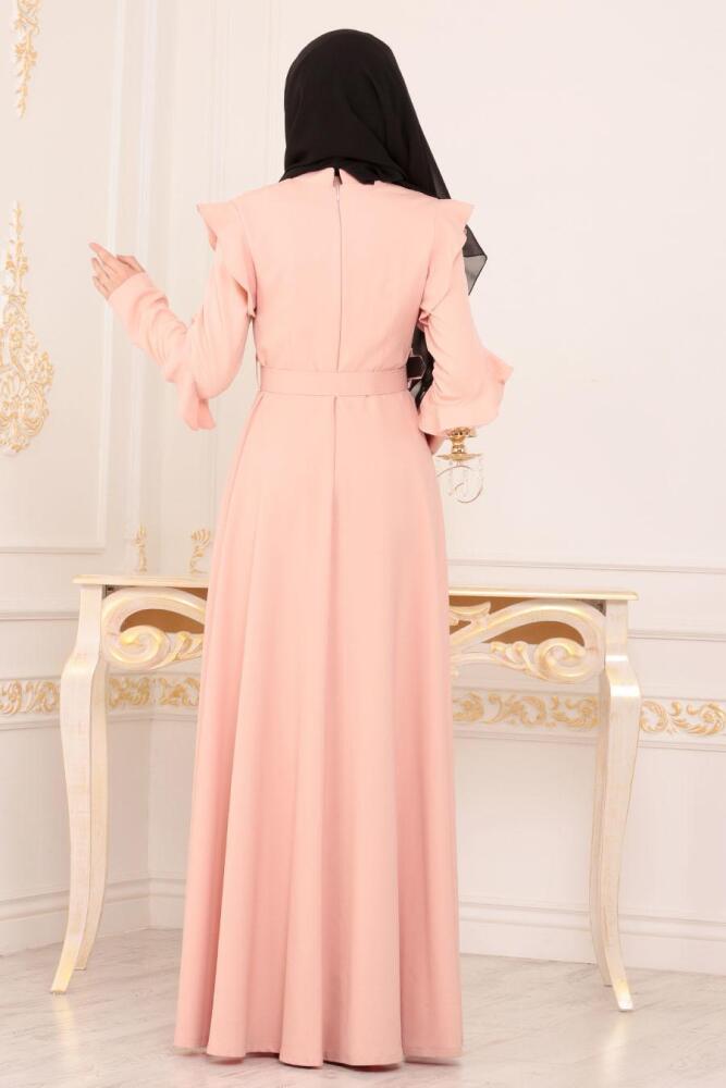 Rose Poudré- Nayla Collection - Robe Hijab 1219PD - 2