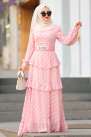 Rose Poudré - Nayla Collection - Robe Hijab - 1225PD - Thumbnail