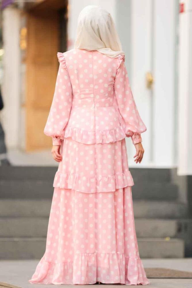 Rose Poudré - Nayla Collection - Robe Hijab - 1225PD - 3