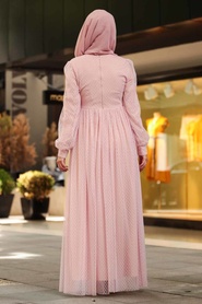 Rose Poudré - Nayla Collection - Robe Hijab - 1325PD - Thumbnail