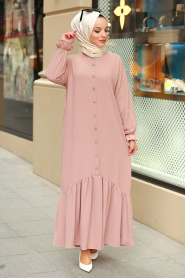Rose Poudré- Nayla Collection - Robe Hijab 31201PD - Thumbnail