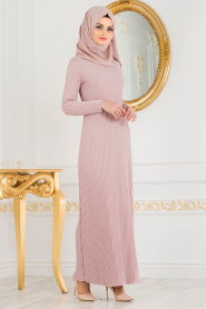 Rose Poudré - Nayla Collection - Robe Hijab 5123PD - Thumbnail