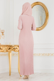 Rose Poudré - Nayla Collection - Robe Hijab 5123PD - Thumbnail