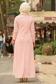 Rose Poudré - Nayla Collection - Robe Hijab 79340PD - Thumbnail
