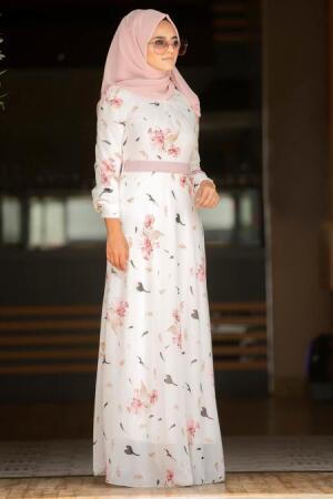 Rose Poudré - Nayla Collection - robe hijab 815205PD - 1
