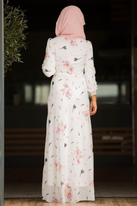 Rose Poudré - Nayla Collection - robe hijab 815205PD - 3
