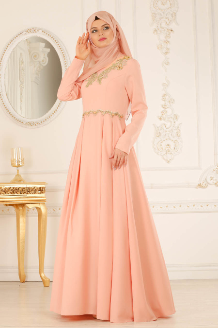 Rose Poudré - Nayla Collection - Robes de Soirée 37330PD
