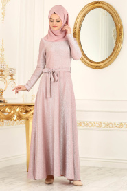 Rose Poudré - Nayla Collection - Robes de Soirée 4537PD - Thumbnail