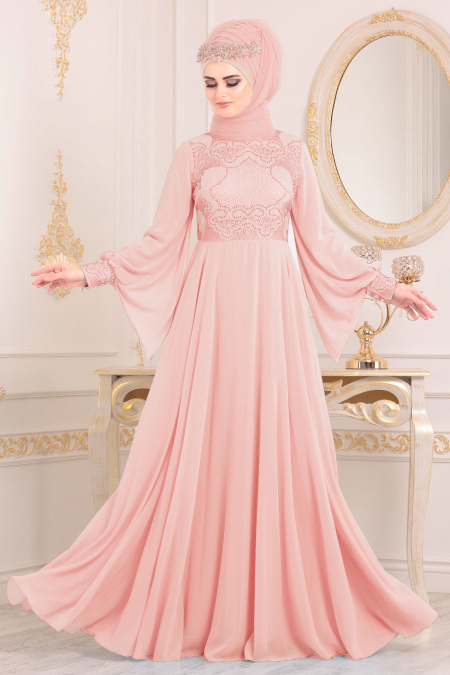 Rose Poudré - Nayla Collection - Robes de Soirée 8088PD
