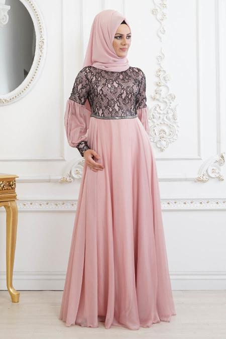 Rose Poudré - Nayla Collection - Robes de Soirée 8241PD - 2