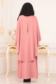 Rose Poudré - Nayla Collection - Robes de Soirée Hijab 5002PD - Thumbnail