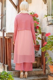 Rose Poudré - Neva Style - Combination Hijab - 148PD - Thumbnail